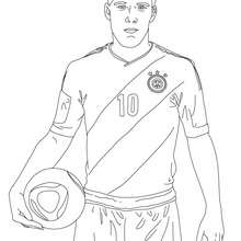 LUKAS PODOLSKI German Football player coloring page - Coloring page - COUNTRIES Coloring Pages - GERMANY coloring pages - FAMOUS GERMAN PEOPLE coloring pages