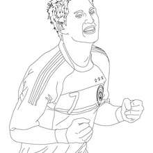 BASTIAN SCHWEINSTEIGER coloring page - Coloring page - COUNTRIES Coloring Pages - GERMANY coloring pages - FAMOUS GERMAN PEOPLE coloring pages
