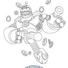 BOUNCER coloring page - Coloring page - SUPER HEROES Coloring Pages - SKYLANDERS GIANTS coloring pages