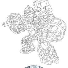 CRUCHER coloring page - Coloring page - SUPER HEROES Coloring Pages - SKYLANDERS GIANTS coloring pages