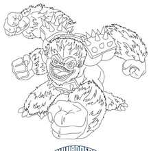 SLAMBAM coloring page - Coloring page - SUPER HEROES Coloring Pages - SKYLANDERS GIANTS coloring pages
