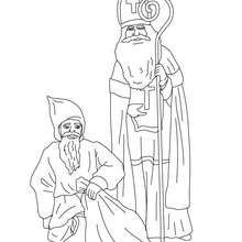 St Nicholas & Mr. Bogeyman coloring page
