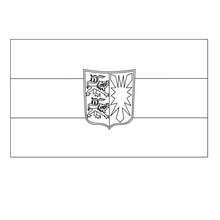 Flag of SCHLESWIG-HOLSTEIN coloring page - Coloring page - COUNTRIES Coloring Pages - GERMANY coloring pages - GERMAN STATE FLAGS coloring pages