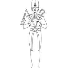 OSIRIS coloring page for kids - Coloring page - COUNTRIES Coloring Pages - EGYPT coloring pages - GODS AND GODDESSES of Ancient Egypt coloring pages