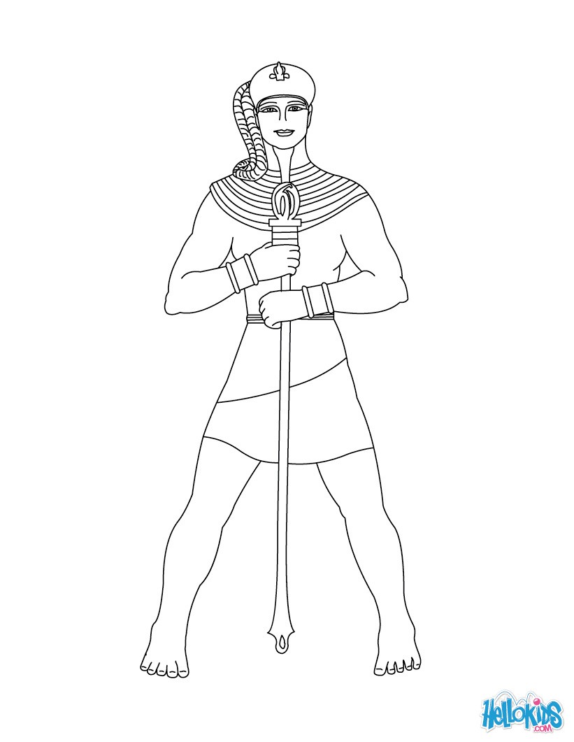 Aptha god of egypt coloring pages - Hellokids.com