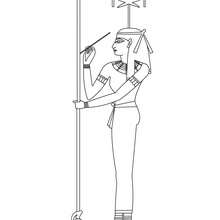 GODDESS SESHAT  for children coloring page