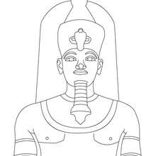 PHARAOH AMENHOTEP 3 coloring page - Coloring page - COUNTRIES Coloring Pages - EGYPT coloring pages - PHARAOH coloring pages