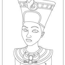 HATCHEPSUT the female pharaoh free coloring page - Coloring page - COUNTRIES Coloring Pages - EGYPT coloring pages - PHARAOH coloring pages