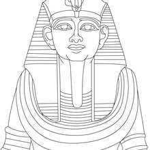 RAMSES II STATUE  for children coloring page