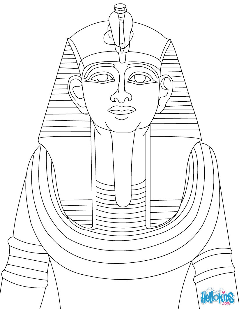 Ramses ii statue for children coloring pages - Hellokids.com
