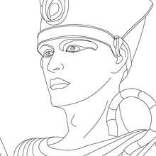 PHARAOH RAMSES 2 coloring page - Coloring page - COUNTRIES Coloring Pages - EGYPT coloring pages - PHARAOH coloring pages