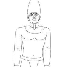 PHARAOH SNEFRU coloring page - Coloring page - COUNTRIES Coloring Pages - EGYPT coloring pages - PHARAOH coloring pages