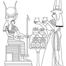 ANCIENT EGYPT ART coloring page - Coloring page - COUNTRIES Coloring Pages - EGYPT coloring pages - HIEROGLYPH AND PAPYRUS coloring pages