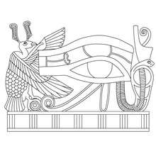 PAPYRUS EYE ART coloring page - Coloring page - COUNTRIES Coloring Pages - EGYPT coloring pages - HIEROGLYPH AND PAPYRUS coloring pages
