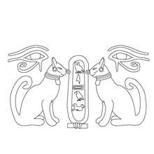 EGYPTIAN PAPYRUS coloring page - Coloring page - COUNTRIES Coloring Pages - EGYPT coloring pages - HIEROGLYPH AND PAPYRUS coloring pages