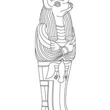 ANUBIS god of Ancient Egypt coloring page