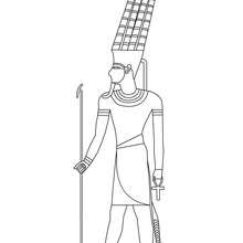 PHARAOH free coloring page - Coloring page - COUNTRIES Coloring Pages - EGYPT coloring pages - PHARAOH coloring pages