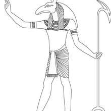 SETH god of Ancient Egypt   online coloring page