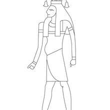 HAPY egyptian god coloring page