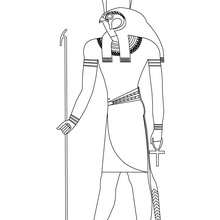 HORUS egyptian god coloring page