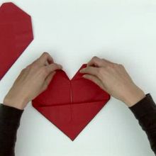 Origami Heart - Kids Craft - HOW-TO videos - ORIGAMI HOW-TO videos
