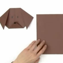 Origami Dog - Kids Craft - HOW-TO videos - ORIGAMI HOW-TO videos - Origami ANIMALS