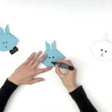 Origami Rabbit - Kids Craft - HOW-TO videos - ORIGAMI HOW-TO videos - Origami ANIMALS