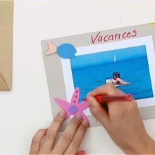 How to make beach holidays postcard - Kids Craft - HOW-TO videos - SUMMER HOLIDAYS CRAFTS how to videos