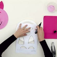 Pig mask - Kids Craft - HOW-TO videos - PARTY MASKS HOW-TO videos