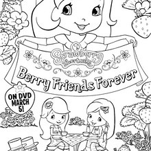 Berry Friends Forever coloring page