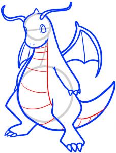 How to draw dragonite - Hellokids.com