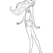 BARBIE as MERLIAH coloring page - Coloring page - GIRL coloring pages - BARBIE coloring pages - BARBIE in A MERMAID TALE coloring pages