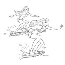 QUEEN OF THE WAVES barbie coloring pages - Coloring page - GIRL coloring pages - BARBIE coloring pages - BARBIE in A MERMAID TALE coloring pages