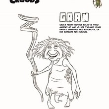 GRAN The Croods coloring sheet - Coloring page - MOVIE coloring pages - THE CROODS coloring pages