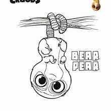 BEAR PEAR The Croods coloring sheet - Coloring page - MOVIE coloring pages - THE CROODS coloring pages