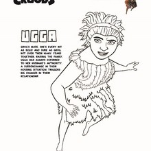 UGGA CROODS coloring page - Coloring page - MOVIE coloring pages - THE CROODS coloring pages