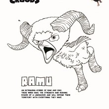 RAMU The Croods coloring page - Coloring page - MOVIE coloring pages - THE CROODS coloring pages