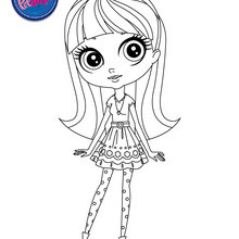 BLYTHE BAXTER online coloring page - Coloring page - GIRL coloring pages - LITTLEST PET SHOP coloring pages