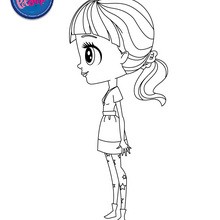 BLYTHE BAXTER side view coloring page - Coloring page - GIRL coloring pages - LITTLEST PET SHOP coloring pages