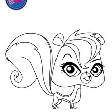 PEPPER CLARK coloring page - Coloring page - GIRL coloring pages - LITTLEST PET SHOP coloring pages
