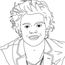 HARRY STYLES coloring page