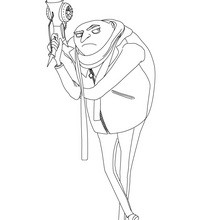 GRU coloring page - Coloring page - MOVIE coloring pages - DESPICABLE ME 2 coloring pages