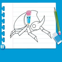 How to draw a BEETLE video lesson - Drawing for kids - HOW TO DRAW video lessons