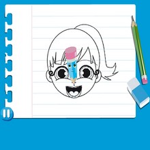 How to draw Jenny - Drawing for kids - HOW TO DRAW video lessons