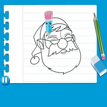 How to draw a SANTA CLAUS - Drawing for kids - HOW TO DRAW video lessons