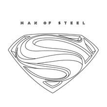 SUPERMAN online coloring page - Coloring page - SUPER HEROES Coloring Pages - SUPERMAN coloring pages