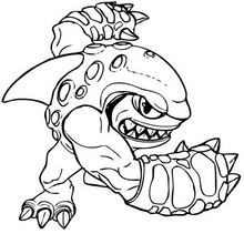 TERRAFIN coloring page - Coloring page - SUPER HEROES Coloring Pages - SKYLANDERS SPYRO'S ADVENTURE coloring pages