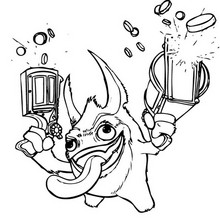 TRIGGER HAPPY coloring page - Coloring page - SUPER HEROES Coloring Pages - SKYLANDERS SPYRO'S ADVENTURE coloring pages