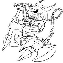 VOODOOD coloring page - Coloring page - SUPER HEROES Coloring Pages - SKYLANDERS SPYRO'S ADVENTURE coloring pages