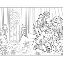 SKIPPER, BARBIE, STACIE and CHELSEA coloring page